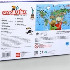 Fun Explore The World Game + Children's World Map Unik Play / Geografika -spellen-voor-volwassenen Winkel 550x409 2