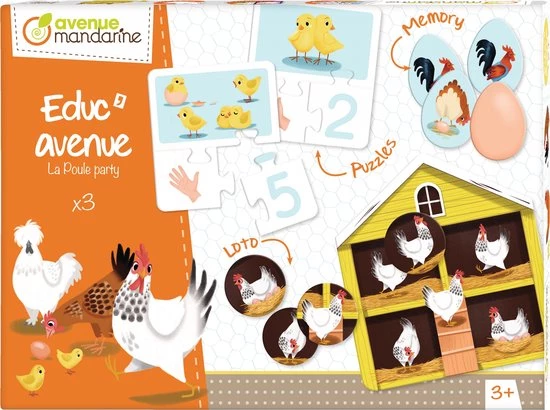 Avenue Mandarine - Avenue Mandarine Educ Avenue La Poule Party 4 Avenue Mandarine - Avenue Mandarine Educ Avenue La Poule Party - Afbeelding 2