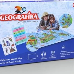 Fun Explore The World Game + Children's World Map Unik Play / Geografika -spellen-voor-volwassenen Winkel 550x416