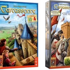 999 Games Spellenbundel - 2 Stuks - Carcassonne & Carcassonne De Toren - Uitbreiding