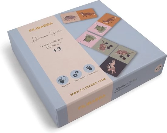 Filibabba - Domino Spel - Noorse Dieren - Nordic Animals - 1 6 Filibabba - Domino Spel - Noorse Dieren - Nordic Animals - 1 - Afbeelding 4