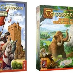 999 Games Uitbreidingsbundel - 2 Stuks - Carcassonne De Toren & Jagers En Verzamelaars