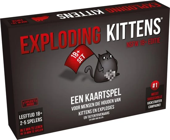 Merkloos Spellenbundel - Kaartspel - 2 Stuks - Exploding Kittens NSFW (18+) & Clever 4 Merkloos Spellenbundel - Kaartspel - 2 Stuks - Exploding Kittens NSFW (18+) & Clever - Afbeelding 2