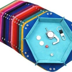 Genvi Dobbelstenenbak Zeshoek Donker Blauw Klein -spellen-voor-volwassenen Winkel 550x459 1