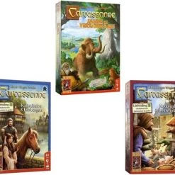 999 Games Spellenbundel - 3 Stuks - Carcassonne Jagers En Verzamelaars & Kathedralen En Herbergen & Kooplieden En Bouwmeesters