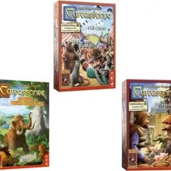 999 Games Spellenbundel - 3 Stuks - Carcassonne Het Circus & Jagers En Verzamelaars & Kooplieden En Bouwmeesters