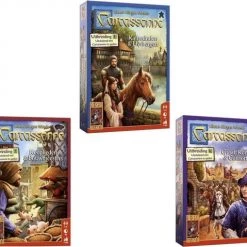 999 Games Spellenbundel - 3 Stuks - Carcassonne Kathedralen&Herbergen & Kooplieden&Bouwmeesters & Graaf, Koning En Consorten