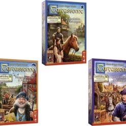 999 Games Spellenbundel - 3 Stuks - Carcassonne Kathedralen&Herbergen & Burgemeesters&Abdijen & Graaf, Koning&Consorten