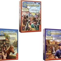 999 Games Spellenbundel - 3 Stuks - Carcassonne Het Circus & Kathedralen En Herbergen & Graaf, Koning En Consorten