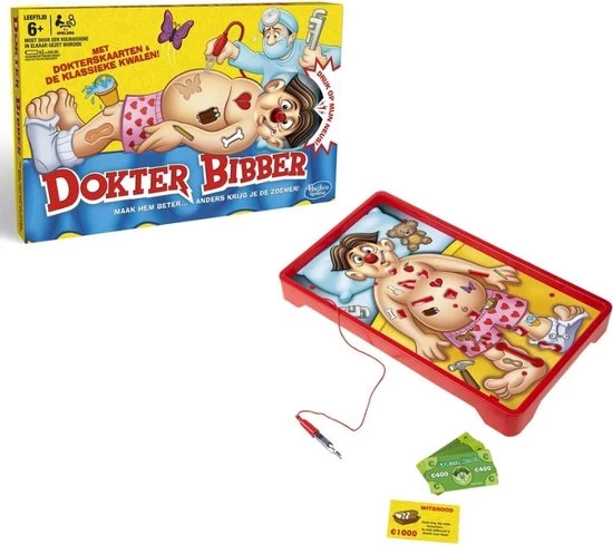 Hasbro Spellenbundel - 2 Stuks - Dokter Bibber & Stratego 6 Hasbro Spellenbundel - 2 Stuks - Dokter Bibber & Stratego - Afbeelding 4