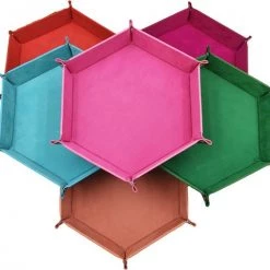 Genvi Dobbelstenenbak Zeshoek Rood Klein 7 Genvi Dobbelstenenbak Zeshoek Rood Klein -spellen-voor-volwassenen Winkel 550x511 1