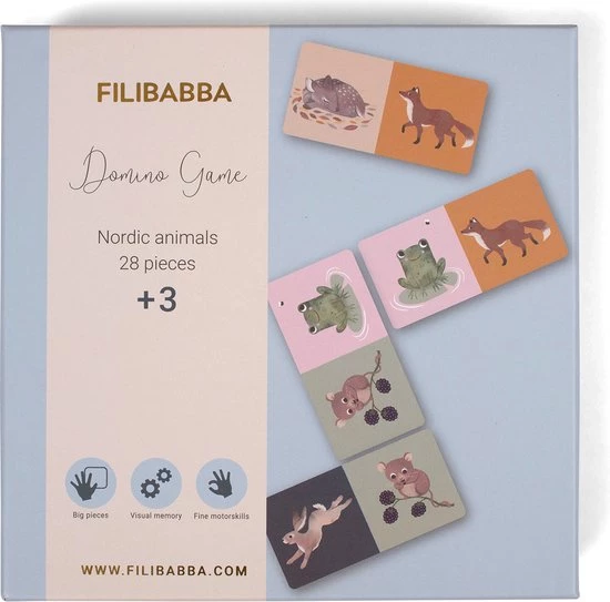 Filibabba - Domino Spel - Noorse Dieren - Nordic Animals - 1 8 Filibabba - Domino Spel - Noorse Dieren - Nordic Animals - 1 - Afbeelding 6
