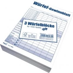 RNK-VERLAG REIMER NACHF. Dobbelspel Winnend Blad - Pad DIN A6, 3 X 85 Vellen