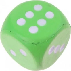 Johntoy Foam Dobbelsteen 7,5 Cm Groen