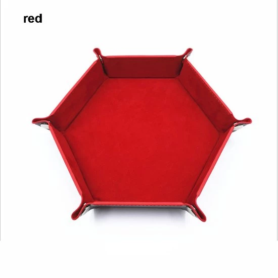 Genvi Dobbelstenenbak Zeshoek Rood Klein 3 Genvi Dobbelstenenbak Zeshoek Rood Klein