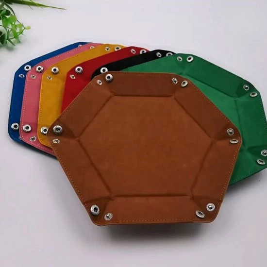 Genvi Dobbelstenenbak Zeshoek Rood Klein 6 Genvi Dobbelstenenbak Zeshoek Rood Klein - Afbeelding 4