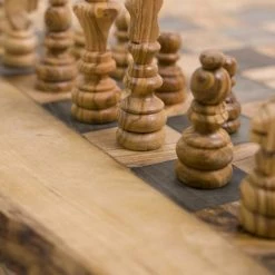 Olijfolie & Honing Houten Schaakspel, Olijfhout Bordspel 8 Olijfolie & Honing Houten Schaakspel, Olijfhout Bordspel -spellen-voor-volwassenen Winkel 550x550 79