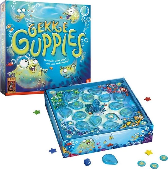 999 Games Gekke Guppies Bordspel 8 999 Games Gekke Guppies Bordspel - Afbeelding 6
