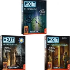 999 Games Spellenbundel - 3 Stuks - Exit - De Verlaten Hut & Het Verboden Slot & Het Mysterieuze Museum