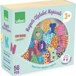 Vilac Houten Magneetsets Hoofdletters (56st) -spellen-voor-volwassenen Winkel 550x565 3