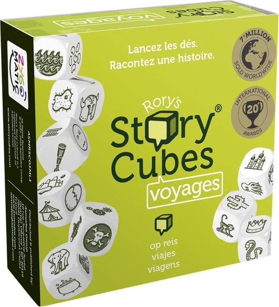 Merkloos Spellenbundel - Dobbelspel - 3 Stuks - Rory's Story Cubes Voyages, Astro & Emergency 4 Merkloos Spellenbundel - Dobbelspel - 3 Stuks - Rory's Story Cubes Voyages, Astro & Emergency - Afbeelding 2