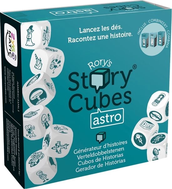Merkloos Spellenbundel - Dobbelspel - 3 Stuks - Rory's Story Cubes Voyages, Astro & Emergency 8 Merkloos Spellenbundel - Dobbelspel - 3 Stuks - Rory's Story Cubes Voyages, Astro & Emergency - Afbeelding 6