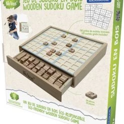 Lexibook Bio Toys Houten Sudoku Spel, Eco-vriendelijk, Sudoku Boekje Inbegrepen, Opberglade, JGW150