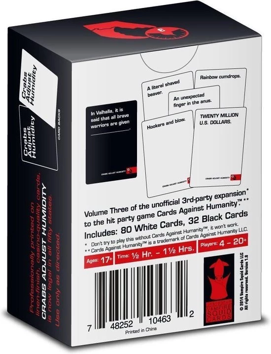 Vampire Squid Cards Crabs Adjust Humidity Volume 3 4 Vampire Squid Cards Crabs Adjust Humidity Volume 3 - Afbeelding 2