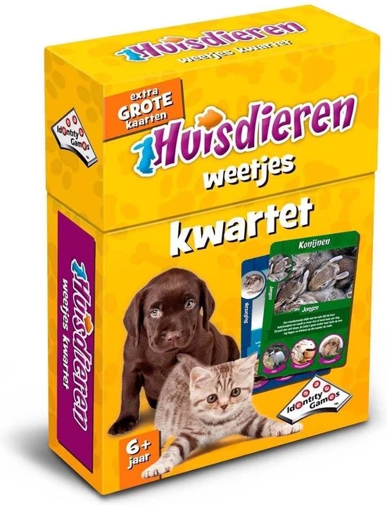 Merkloos Spellenbundel - Kwartet - 3 Stuks - Wildlife Kwartet & Junglelife Kwartet & Huisdieren Kwartet 10 Merkloos Spellenbundel - Kwartet - 3 Stuks - Wildlife Kwartet & Junglelife Kwartet & Huisdieren Kwartet - Afbeelding 8