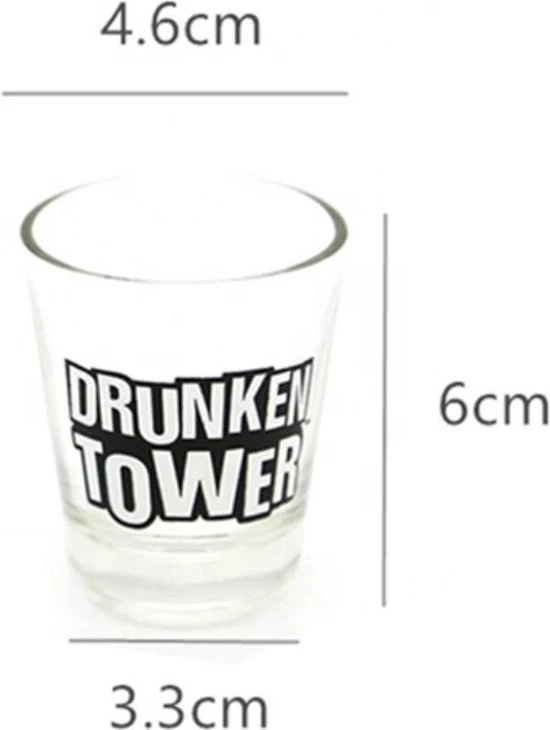 CRYTIVE Drankspel - Drunken Tower Drankspel - Drankspel - Drankspel Inclusief 4 Shot Glaasjes 5 CRYTIVE Drankspel - Drunken Tower Drankspel - Drankspel - Drankspel Inclusief 4 Shot Glaasjes - Afbeelding 3
