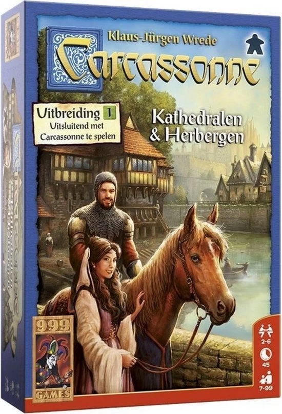 999 Games Spellenbundel - 3 Stuks - Carcassonne Kathedralen&Herbergen & Burgemeesters&Abdijen & Graaf, Koning&Consorten 4 999 Games Spellenbundel - 3 Stuks - Carcassonne Kathedralen&Herbergen & Burgemeesters&Abdijen & Graaf, Koning&Consorten - Afbeelding 2
