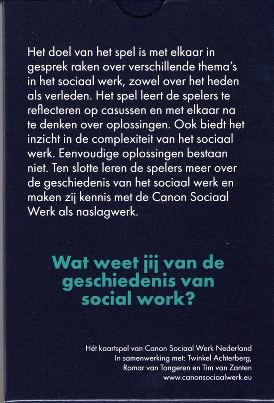 Merkloos ONGOING PAST - Casusspel Sociaal Werk 3 Merkloos ONGOING PAST - Casusspel Sociaal Werk