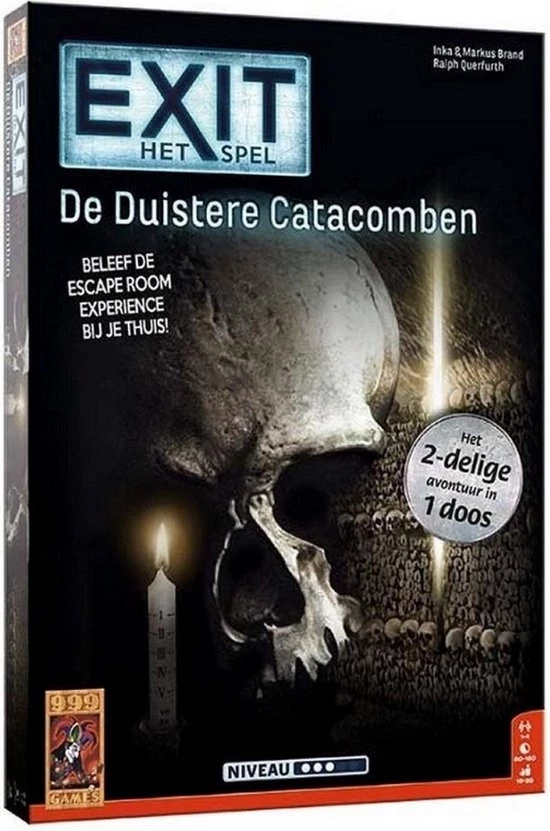 999 Games Spellenbundel - 3 Stuks - Exit - De Verlaten Hut & Het Geheime Lab & De Duistere Catacomben 11 999 Games Spellenbundel - 3 Stuks - Exit - De Verlaten Hut & Het Geheime Lab & De Duistere Catacomben - Afbeelding 9